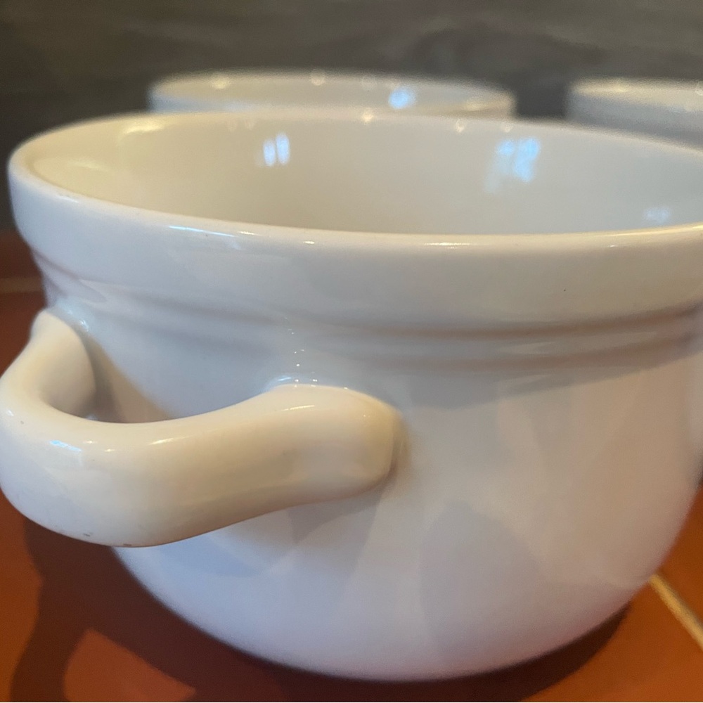 Elegant White Ceramic Soup Bowl